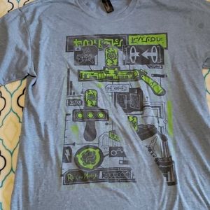 Lootcrate blue rick and morty tee-shirt